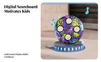 Foam-Padded Wall-Mounted Boxing Target Flush-Mount Light-up Boxing Target LED Lights for Children, Home