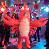 Inflatable Costume Funny Costume with Huge Pincers Colorful for Adults, Parties