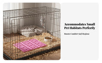 Chew-Resistant connecting lattice Mat Foot Protection Slatted pet carrier Insert Thickened enclosure Floor Keeps animals Dry for small pet Owners, pet Hutch