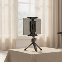 Holder with 1/4-Inch Screw Holes Universal Tripod Mount reversibleOrientation Phone Tripod Mount for Content Producers, Livestreaming, Mobile Filming