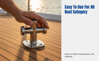 316 Stainless Steel Nautical Anchoring Bollard, Single/Double Cross Cleat, Yacht, Fishing Boat Dock Hardware