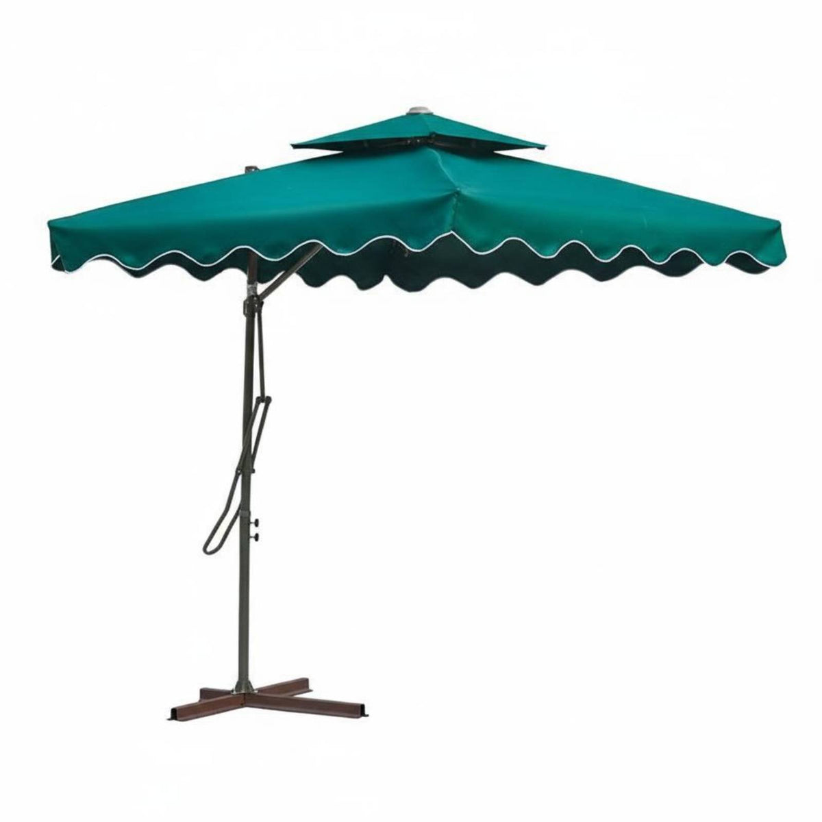 Protection Freestanding Market Sunshade Wind Resistant Cantilever Umbrella Waterproof Offset Patio Umbrella Fillable Base for Poolside
