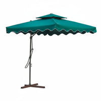 Protection Freestanding Market Sunshade Wind Resistant Cantilever Umbrella Waterproof Offset Patio Umbrella Fillable Base for Poolside