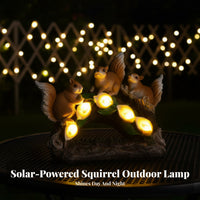 Solar Squirrel Lamp Glow Source Lights Squirrel Solar Lamp Outdoor Decoration Automatic On/deactivate Decorative for Lawn