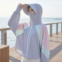 Women's UV Protection Sun Hoodie Jacket for Outdoor Cycling & Beach