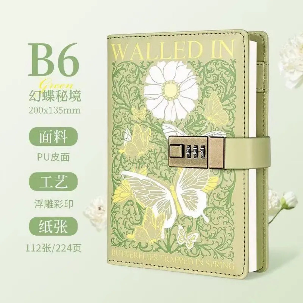 Lockable Diary Notebook with Password - A5 Size