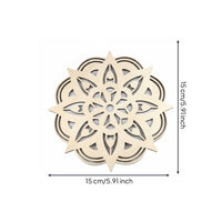 Mandala Wall Decor Boho Mandala Wall Art Zen Layered for Mindfulness Room, Bedroom