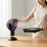 Desktop Range Hood Easy to Clean Portable Smoke Extractor Low Noise for Students