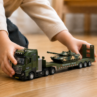 Toy Trucks, Working Vehicles, Mini Cars, Construction Vehicles, 1:50 Scale, Plastic, 4-Piece Set