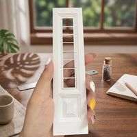 Mini European Window Panel Frame Realistic Design Miniature Decor Easy to Use