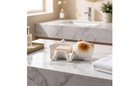 Cute Siamese Cat Soap Dish Adorable Cat Soap Dish Quick-Drying Easy to Clean for Kitchen Sink