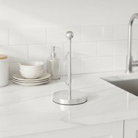 Countertop Paper Towel Holder Rust-Proof Paper Towel Holder with Weighted Base Modern Portable for Kitchen