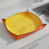 Plant Repotting Mat Easy to Clean Foldable Potting Tray Leak-Resistant Corners Waterproof Gardening Tarp for Gardeners, Indoor, Balcony