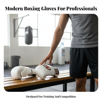 Boxing Gloves Professional Grade Muay Training Mitts PU Leather Fighting Equipment for Professionals, Training, Competition