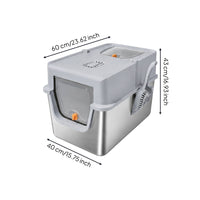 Enclosed Cat Toilet Pet Toilet Large Included Waste Remover