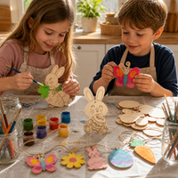 Easter Wooden Ornaments for DIY Party & Holiday Decor