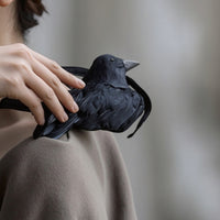 Wearable Crow Lightweight Crow with Elastic Strap Bird Prop with Shoulder Strap Lifelike Statue Mystical for Cosplayers