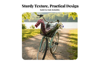 Large Capacity Front Bike Basket Long-Lasting Metal Mesh Bike Basket Easy Installation for Shopping, Commuting