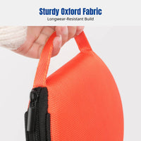 Car CD Case, Large Capacity Oxford Cloth Round Disc Organizer, Portable Storage Bag for Home and Vehicle, Random Color