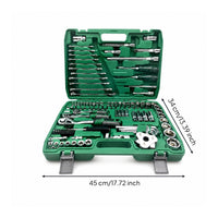 Professional Automotive Tool Kit Organized Socket Set with Case Portable Mechanics Tool Set Versatile for DIYers