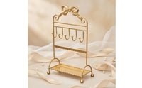 Jewelry Display Stand Decorative Bow Necklace Holder Curled Accents