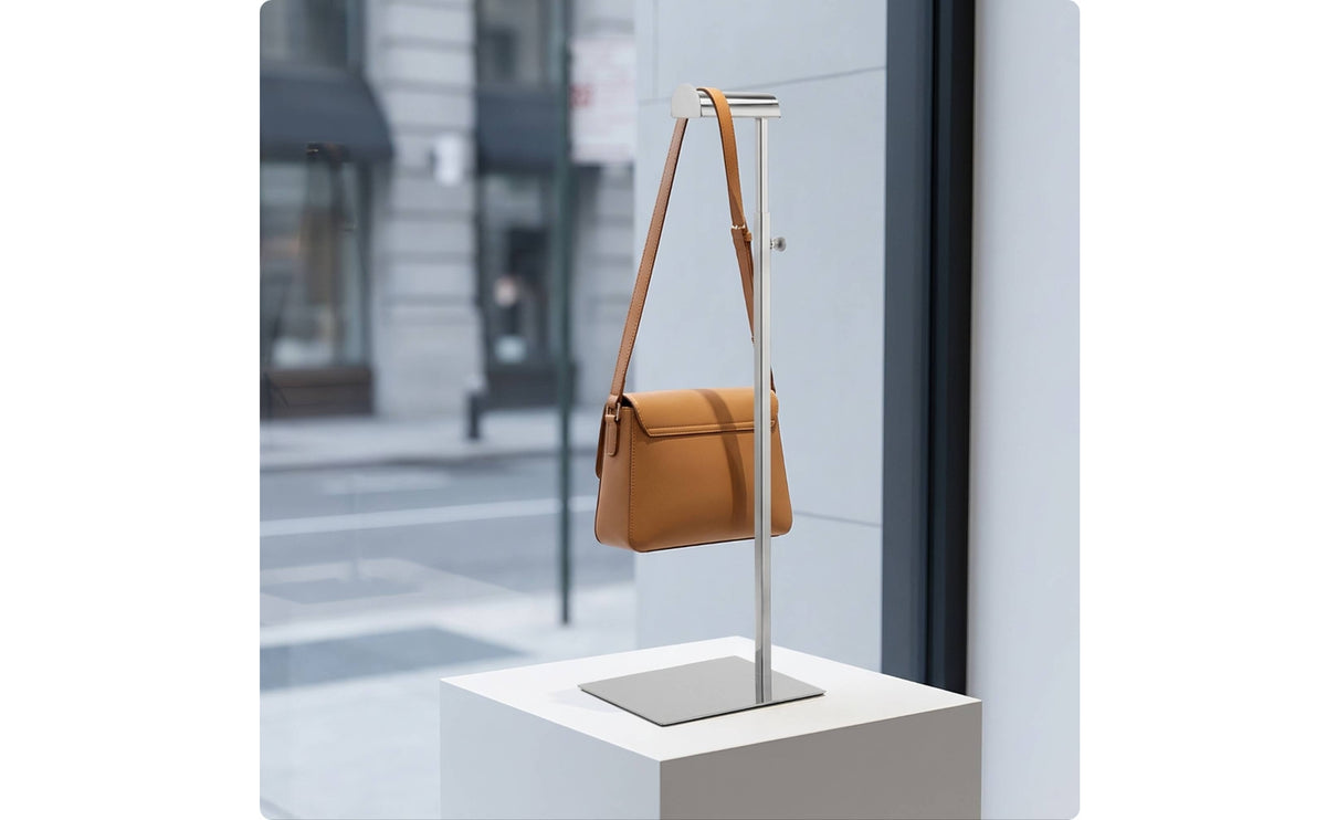 Handbag Display Stand Purse Display Stand Vertical Hanger Rack for Retailers