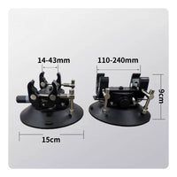Metal Clamp Vacuum Mount Rack Cylindrical Handle Suction Cup Rack