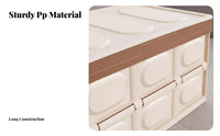 Large Capacity Foldable Storage carrier Multi-Functional foldable Compartment container Portable Trunk Organizer resilient Construction for Families, journeyers, Commuters, highway journeys, journey, Shopping, outdoor dining