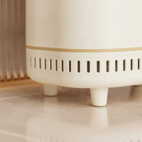 Push Button Trash Can Narrow Wastebasket Space-Saving for Toilet Side, Kitchen