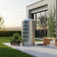 Stainless Metal Reservoir Tank Large Capacity Vertical Water Storage Tank Thickened Material