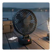 Fan with Adjustable Tilt Cordless Brushless Motor Fan Compact for Camping, Emergencies