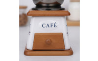 Manual Hand Crank Coffee Grinder Portable Hand Crank Bean Grinder Vintage Design Coffee Mill Sturdy Construction for Camping