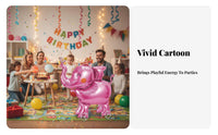 Cartoon creature Designs ambulatory Pet Balloon Stands on Its Own Party Supply Large Size Inflatable Toy auto-closureing for Children, young children, Parents, Birthday Parties, festivitys, infant Shower, Home Decoration
