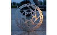 Electric Scooter Brake Rotor Perforated Scooter Brake Rotor Vehicle Part Multi-Spoke Silver Finish