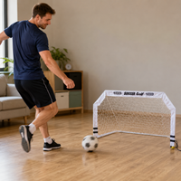 Portable Soccer Goal for Kids, Foldable Soccer Training Net for Backyard, Outdoor, Indoor Games