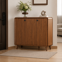 Modern Shoe Cabinet, Shoe Wardrobe with Fingerprint Lock, Wood-Based Shoe Storage for Seniors, Delivery to the Building