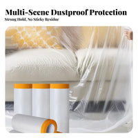 Furniture Protection Film Debris Proof Furniture Debris Cover Plastic Debris Cover Sheet Waterproof Painting Plastic Sheeting