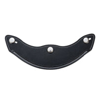 Leather Helmet Visor with Fasteners Adjustable Visor with 3 Fasteners Practical for Motorcyclists