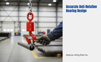360-Degree Rotation Rotating Crane Hook with Safety Latch Heavy-Duty Swivel Eye Sling Hook High Load Capacity Lifting Equipment Self-Locking for Construction Workers, Factory Personnel, Warehouse Personnel, Oilfields, Factories, Warehouses, Shipping Docks