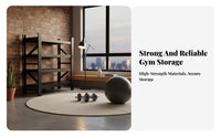 Space Saving Kettlebell Dumbbell Storage Rack High Load Capacity Gym Equipment Storage Rack Quick Assembly Multi-Tier Workout Equipment Organizer Steel Construction for Personal Trainers, Garage, Warehouse