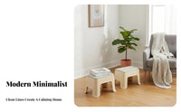 cushionedded Step Stool multipurpose Rectangular cushionedded Footstool Multifunctional
