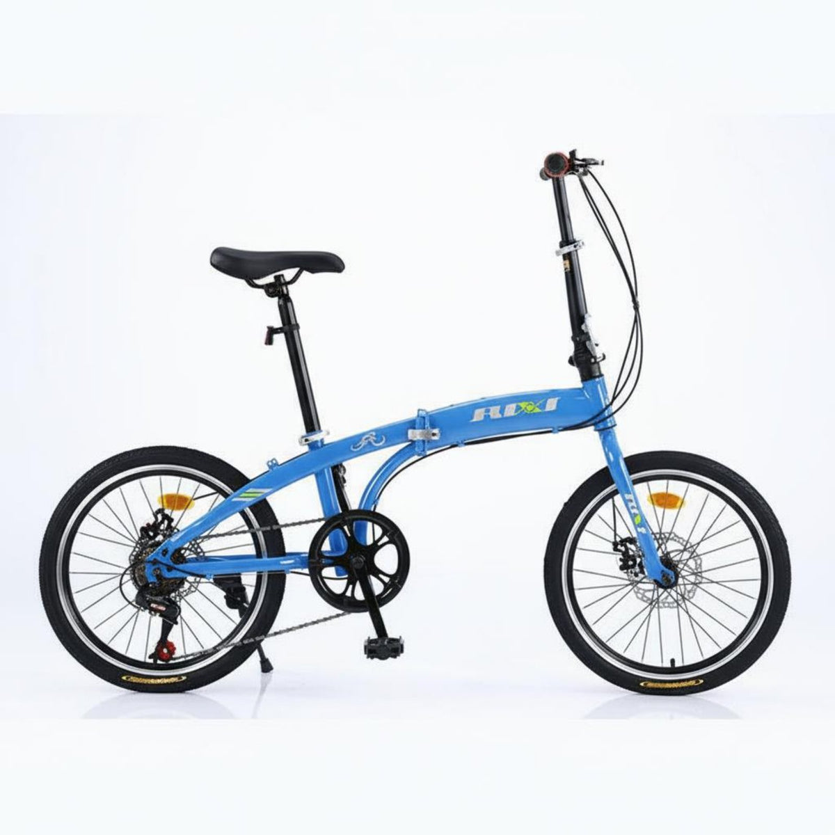 20 Inch Folding Bike Adjustable Handlebar Portable Commuter Bicycle for Adults