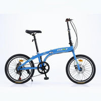 20 Inch Folding Bike Adjustable Handlebar Portable Commuter Bicycle for Adults