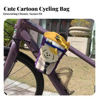 Camping Design Bike Handlebar Bag Multi-Pocket Storage Handlebar Stem Bag Secure Attachment for Children, Bikepacking, Commuting