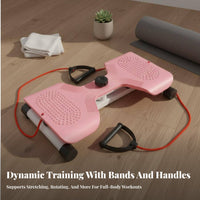 Calorie-Burning Calorie-Torching Waist Rotator Machine Non-Slip Footplates Silent Waist Exercise Board Full-Body Toning for Home Use, Office