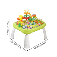 Multifunctional Toddler Activity Table Multi-Purpose Educational Table with Hammer Interactive Toy Detachable for Toddlers, Preschoolers, Playroom, Classroom