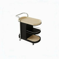 Mobile Design Rolling C-Shaped Table On casters C-Shaped Couch Stand Multi-Purpose eveningstand Space-Saving for Apartment Dwellers, Homeowners, Home Workers, Living Room, Bedroom, Balcony, Small Spaces