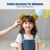 Carnival Kids Tiger Headband Plush Animal Ears Role Play Costume Accessory