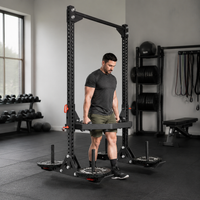 Yoke Squat Rack, Power Rack, Steel-Made, Matte Black, Home Training, Fitness Equipment