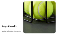 No Bending Required Tennis Ball Picker Press-down Picking Tennis Ball Hopper Large Capacity for Coaches, Athletes, Practice